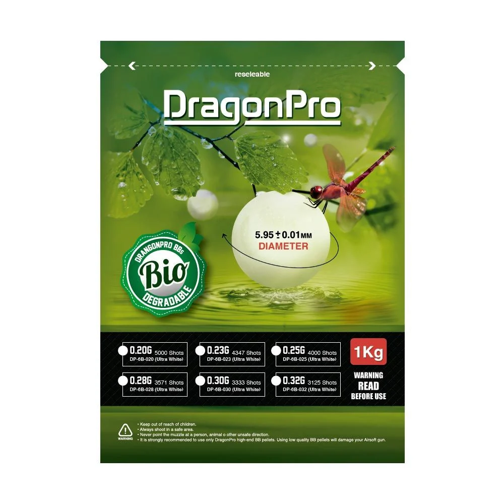 Bolas 0.20g Bio Grado Competición Bolsa 1KG DRAGONPRODRA363001