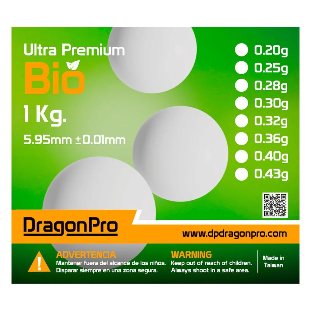 Bolas 0.36g Bio Ultra Premium Bolsa 1KG DRAGONPRODRA597002
