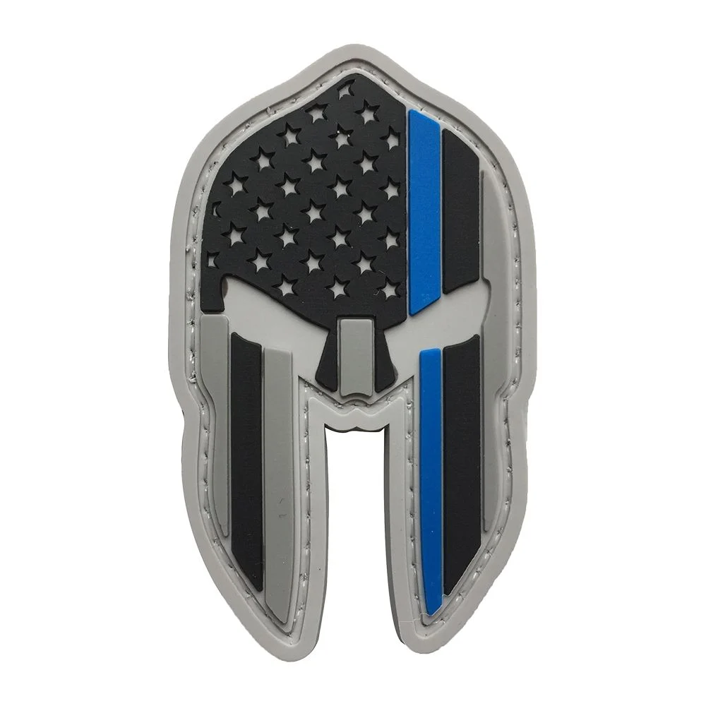 DRAGONPRO Parche PVC Bandera USA Casco Espartano 70 x 42 mmDRA673012