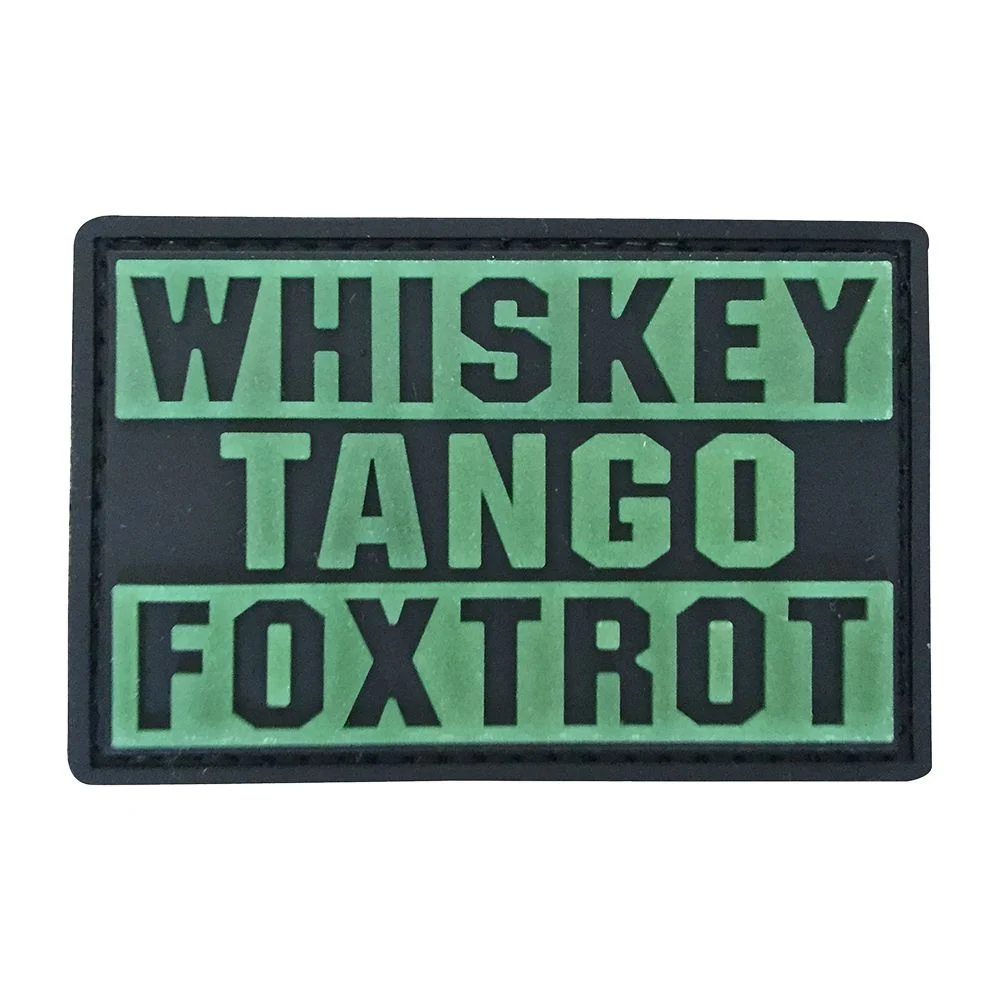 Parche de Goma PVC Whiskey Tango Foxtrot 75 x 50 mm DragonProDRA673039