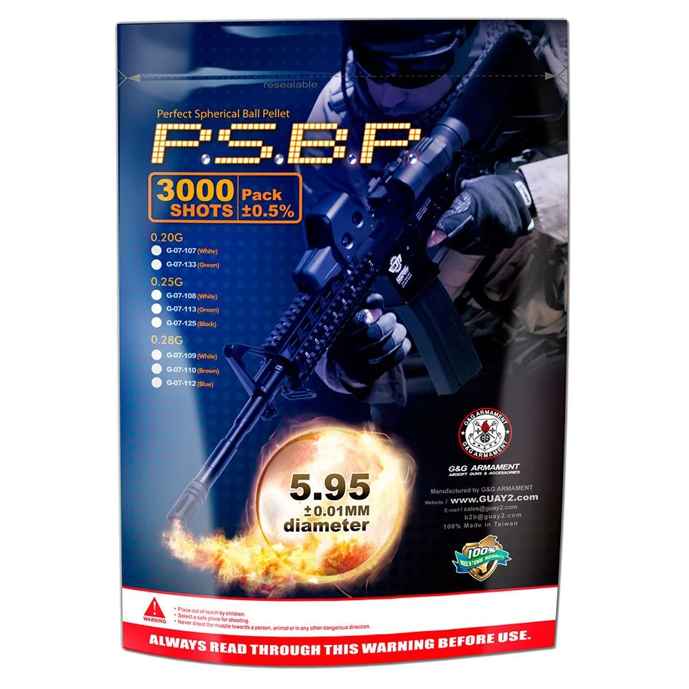 G&G Perfect BB 0.25g / 3000R (White) / G-07-108GAG069019