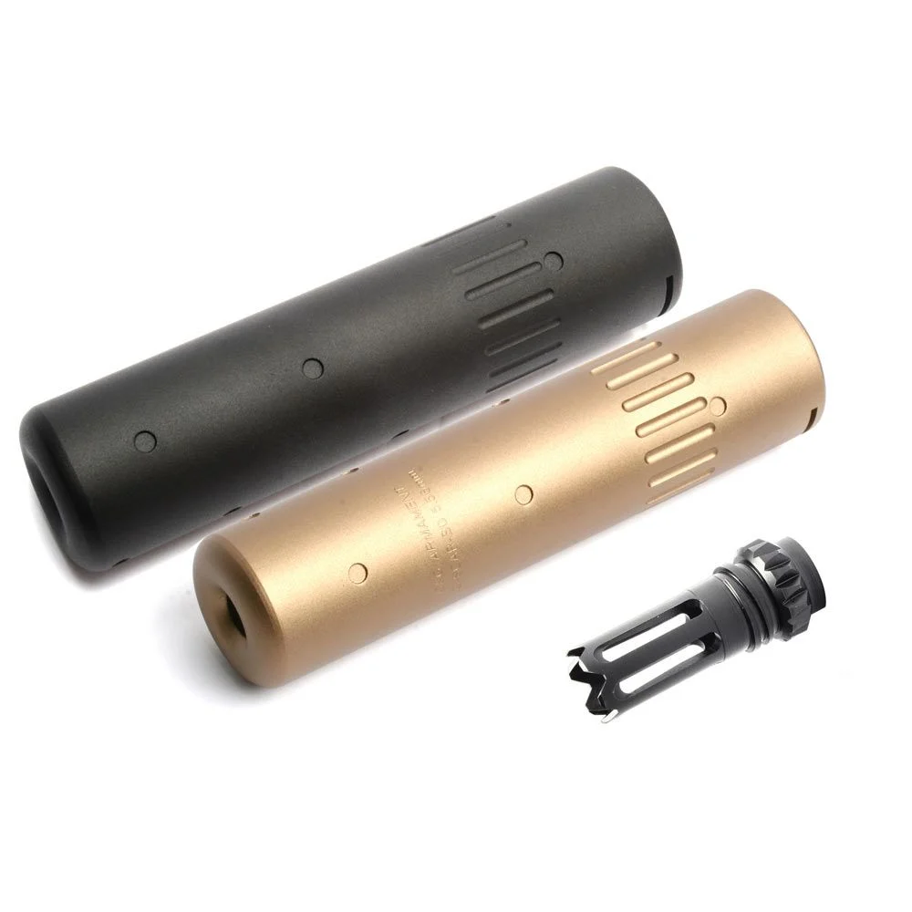 G&G SCAR Sound Suppressor + Flash Supressor Tan (14mm CCW) / G-01-023GAG147018