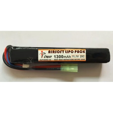 BATERÍA LI-PO 1300MAH 11,1V 20C de tubo IPower