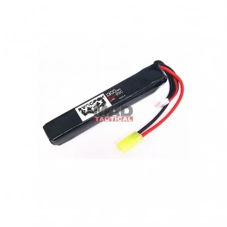 Batería Li-Po Raccoon 11.1V 1300 mAh 25C tubo