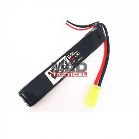 Batería Li-Po Raccoon 7.4V 1300 mAh 25C tubo