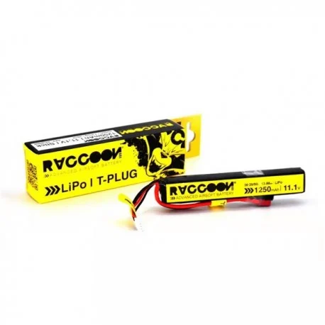 Batería Li-Po Raccoon Pro 11.1V 1250 mAh 25/50C Stick