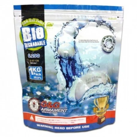 Bolas 0.25g Bio Precision BBs 4000rds G&G