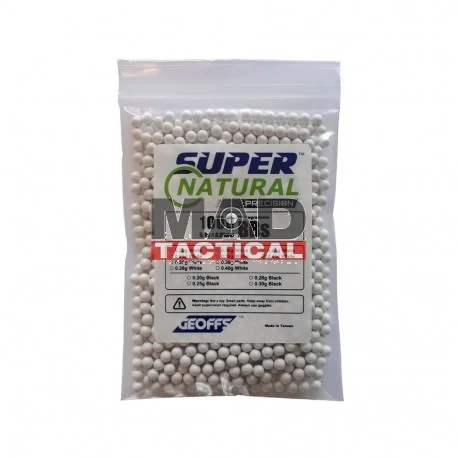 Bolas Geoffs Super Natural Precision 0,45 Blanca 1000Und.