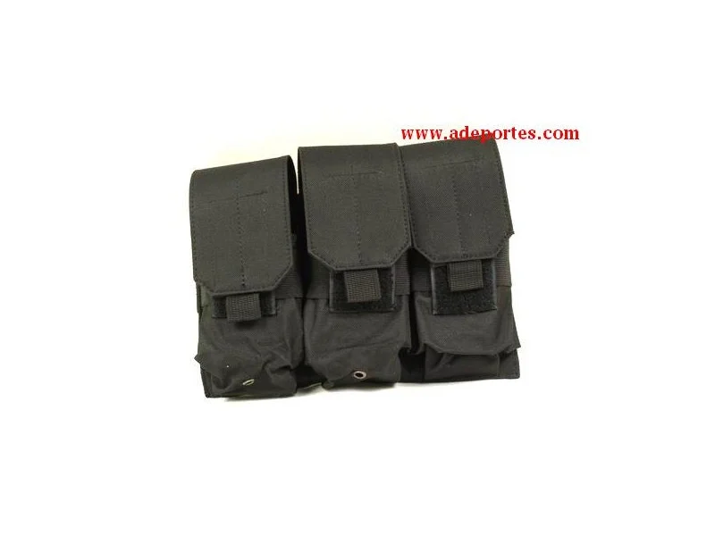 Bolsillo Triple Negro