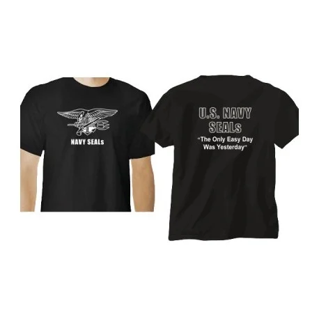 CAMISETA NAVY SEAL LETRAS BLANCAS