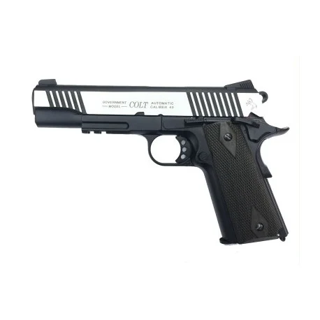 COLT 1911 RAIL GUN DUAL TONE