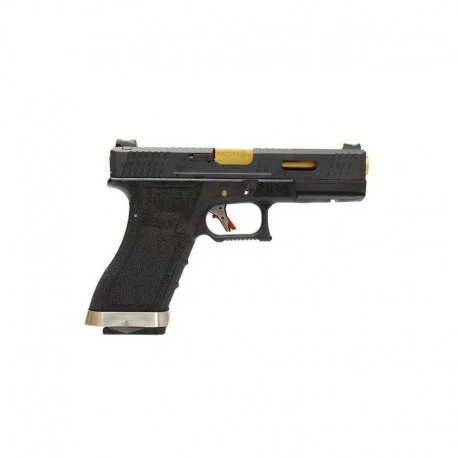 G-Force 17 BK Gold Barrel Metal Version GBB Black (WE)
