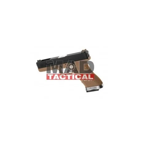 G-Force 17 BK Silver Barrel Metal Version GBB DESERT(WE)