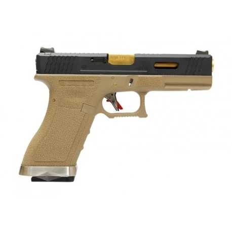 G-Force 17 BK Gold Barrel Metal Version GBB