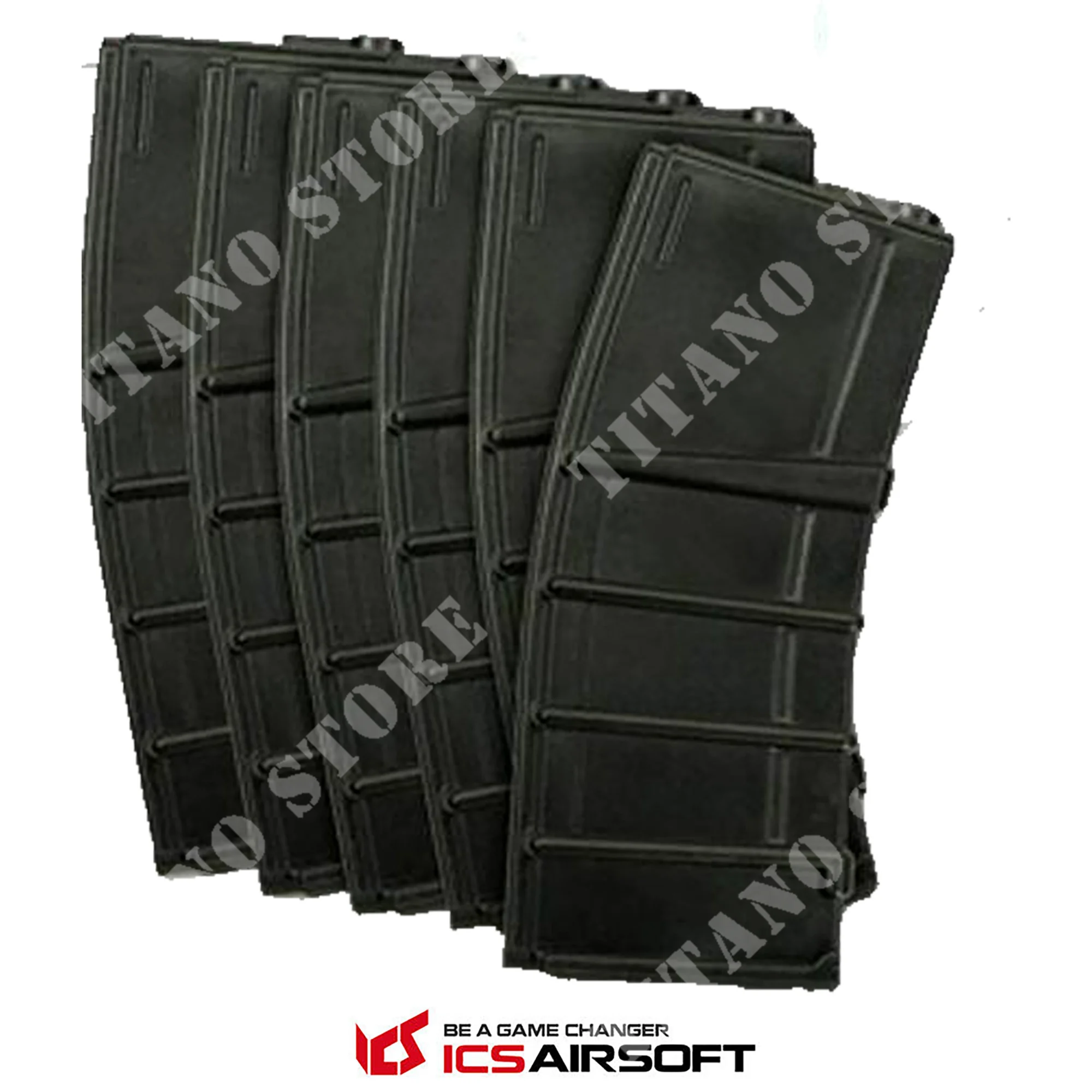 JUEGO DE 6 CARGADORES C7 HI CAPA 300 BB ICS (MA-156)