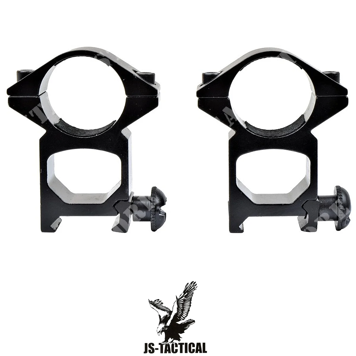 ANILLOS ALTOS WEAVER 22MM 1'' ALTO NEGROJS-TACTICAL (JS-M2006)
