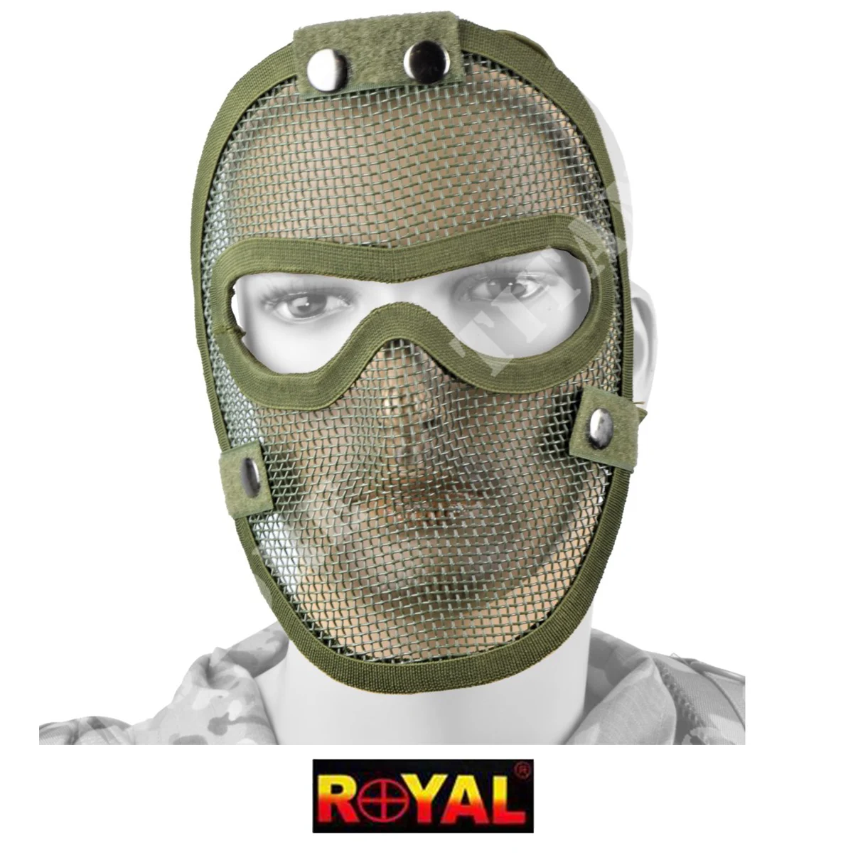 MASCARILLA FACE NET METAL VERDE (KR003V)