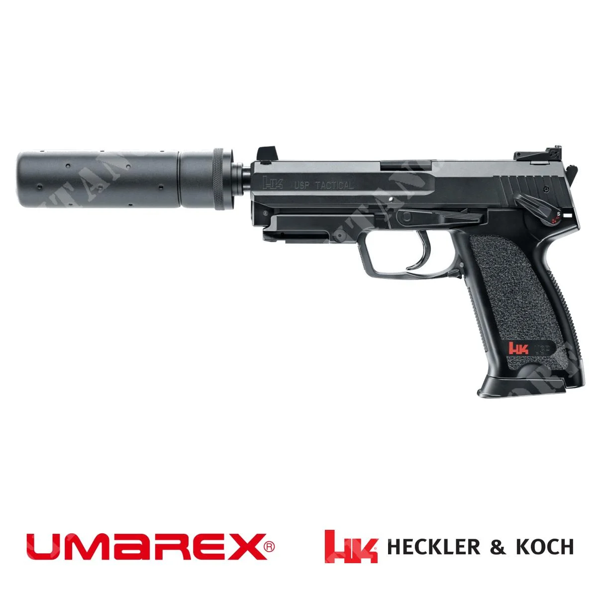PISTOLA ELÉCTRICA TÁCTICA USP CON SILENCIADOR HK UMAREX (2.5976)