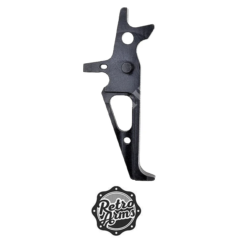 GATILLO DE VELOCIDAD CNC M4 TIPO B BRAZOS RETRO NEGRO (RA-6702)