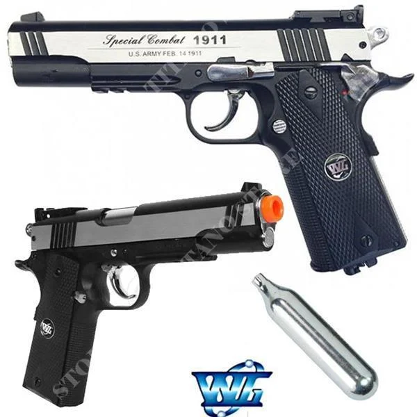 1911 PISTOLA DE RETROCESO CO2 WG (C 601BC)