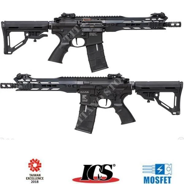 RIFLE ELÉCTRICO ICS BLOWBACK CXP MARS SBR NEGRO FULL METAL (ICS-301)
