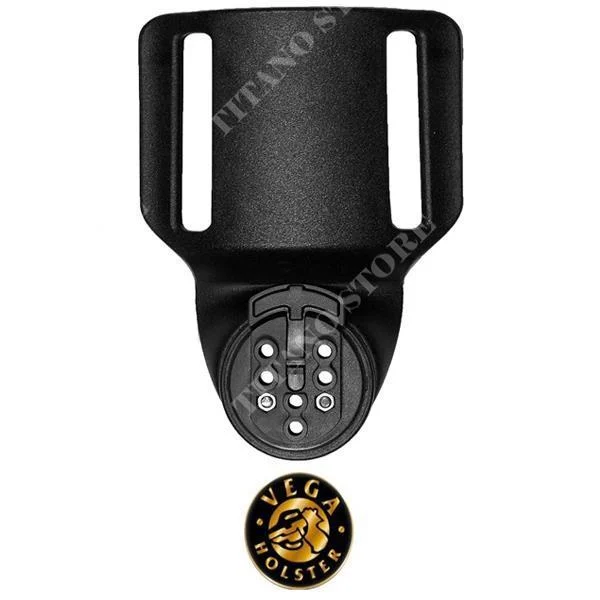 LAZO DOBLE RANURA NEGRO HASTA 60mm EN POLIMERO VEGA HOLSTER (8K24N)