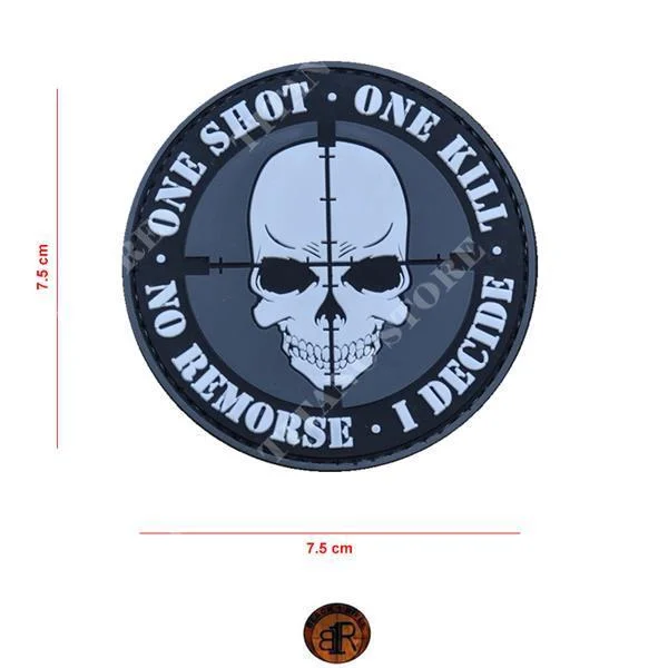 PARCHE PVC 'ONE SHOT - ONE KILL' BR1 (PPVC206)