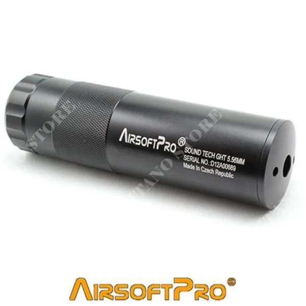 SILENCIADOR DE HIERRO ELITE 140x40mm NEGRO AIRSOFTPRO (ARP-09-010466)