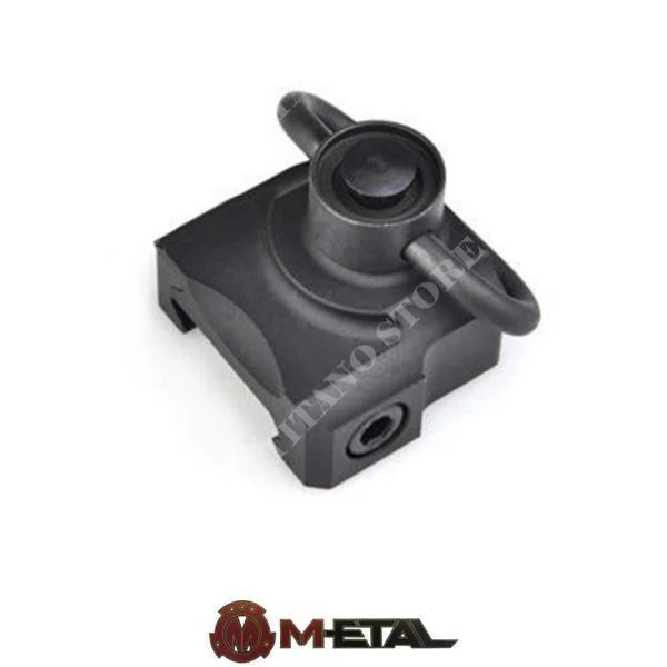 ACCESORIO DE CORREA DE METAL NEGRO QD GIRATORIO DESMONTABLE (ME4018-B)