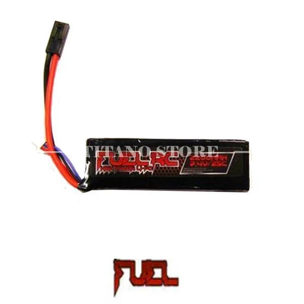 BATERIA LIPO 7.4X2200 25C COMBUSTIBLE RC (FL-7 4X2200)
