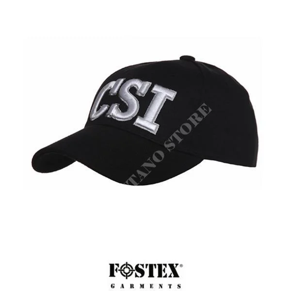 GORRA DE BÉISBOL CSI NEGRA FOSTEX (215151-221-BK)