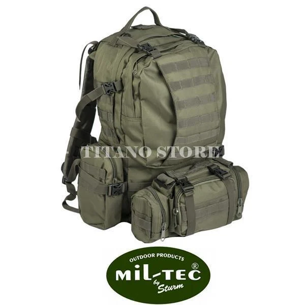 MOCHILA DEFENSA CONJUNTO PAQUETE 36 LT VERDE MIL-TEC (14045001)