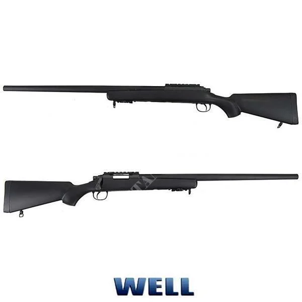 RIFLE MUELLE VSR10 FRANCOTIRADOR DE CAÑÓN LARGO NEGRO POZO (MB03B)