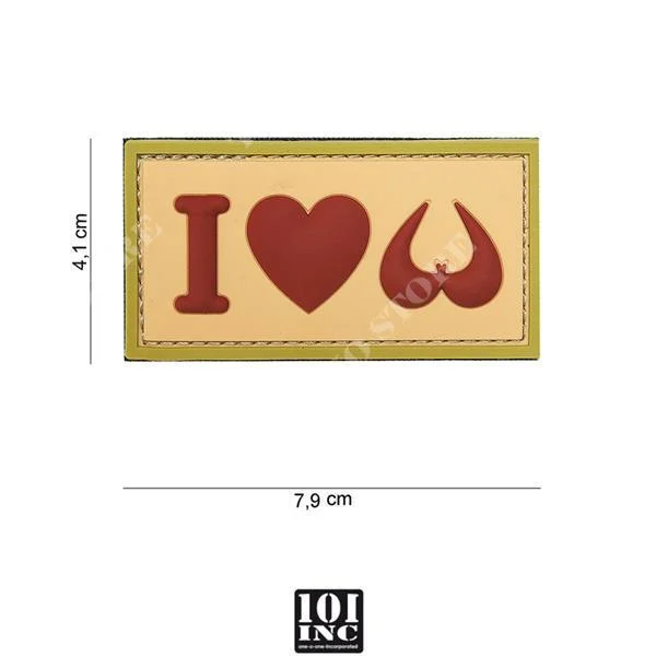 PARCHE PVC I LOVE BOOBIES SAND 101 INC (444130-3978)