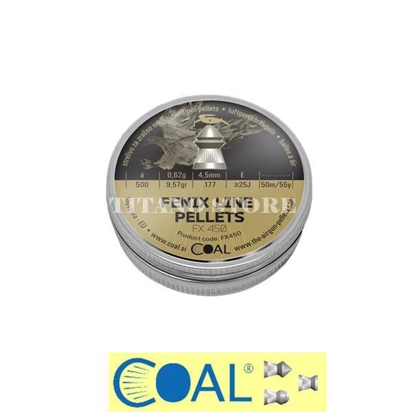 FENIX SHOTS CAL. 4,5 GR 0,62 CZ X 500 (04D34)