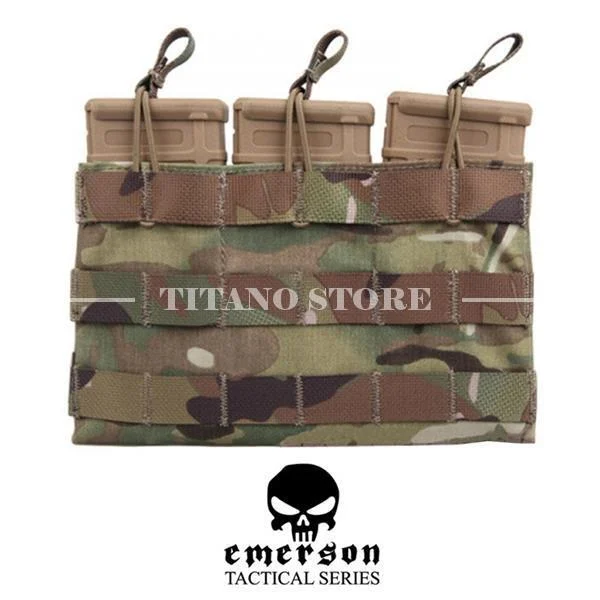 BOLSILLO TRIPLE PARA REVISTAS M4 MULTICAM EMERSON (EM6356MC)