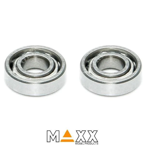 2 RODAMIENTOS RADIALES 5x10x3mm ACERO TEMPLADO MODELO MAXX (MR105)