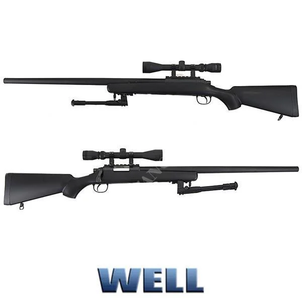 FUSIL DE FRANCOTIRADOR VSR10 CON BÍPODE Y ÓPTICA DE POZO NEGRO (MB03BB-O)