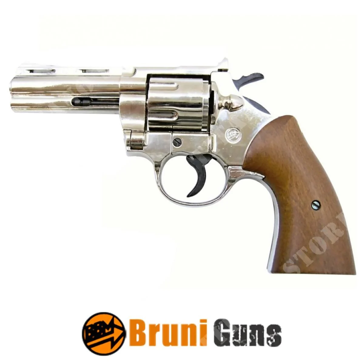 MAGNUM CROMADO CAL.380 CON PLACAS BRUNI (BR-700N)