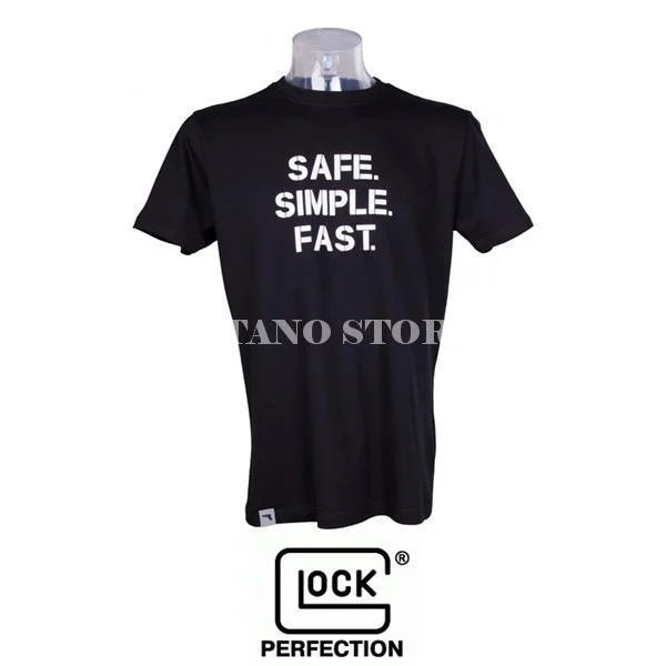 CAMISETA NEGRA SAFE / SIMPLE / FAST GLOCK (692094)