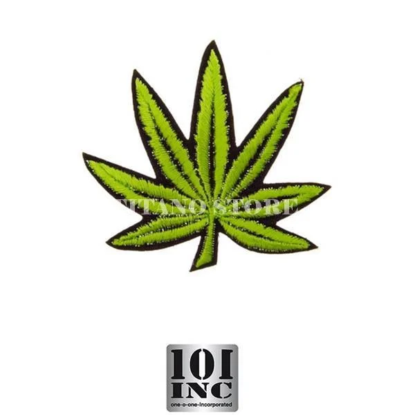 PARCHE PEQUEÑO DE HOJA DE CANNABIS 101 INC (442304-603)