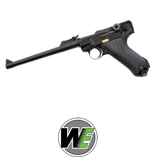 PISTOLA LUGER P08 NEGRA NAVAL LARGA WE (WE-P003)