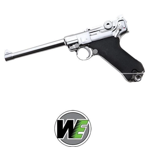 PISTOLA P08 PLATA MEDIANA ARTILLERIA WE (WE-P005)