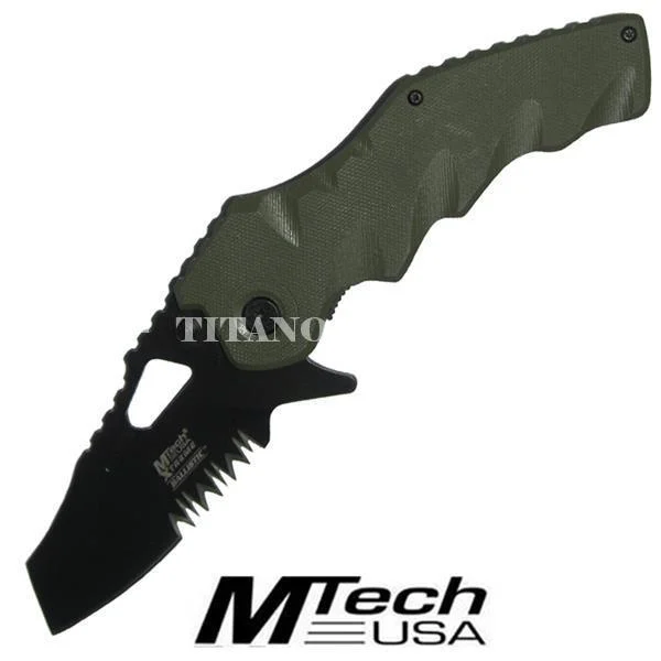 CUCHILLO MANGO MTECH VERDE G10 (MX-A816GN)