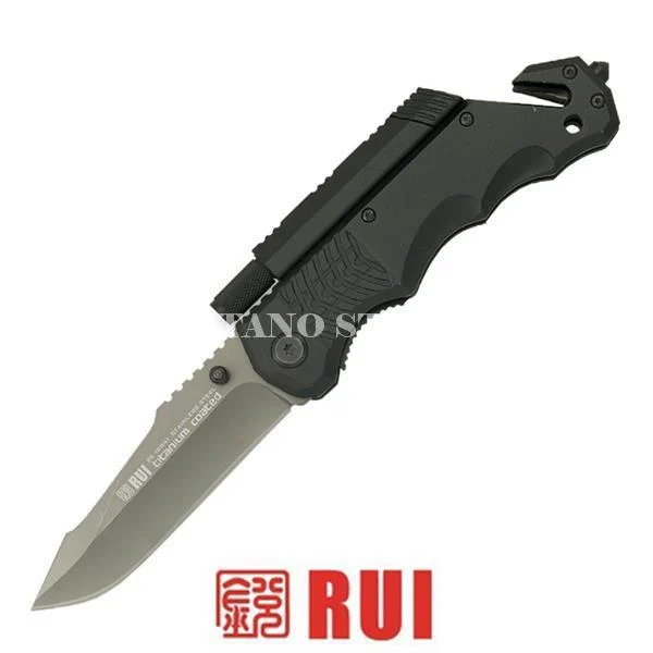 CUCHILLO NEGRO CON ACCIARINO Y ANTORCHA RUI (19541)