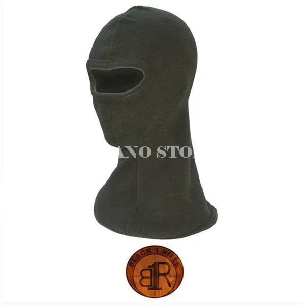 BALACLAVA VERDE DE MICROFUSO NEGRO RIFLE 1 (33BPAS)