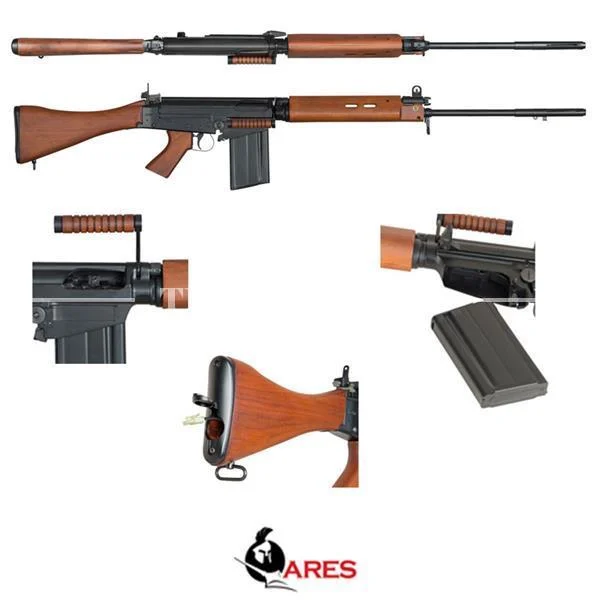 FUSIL ELECTRICO L1A1 SLR FULL METAL MADERA REAL ARES (AR-SC24)