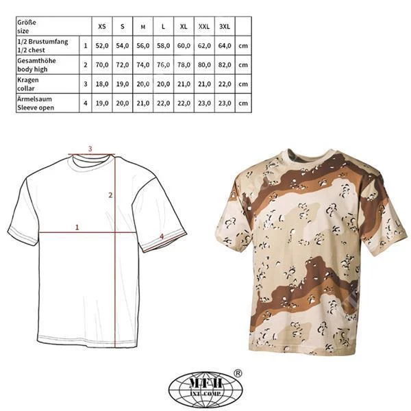 CAMISETA MFH STYLE USA DESERT (00103W)