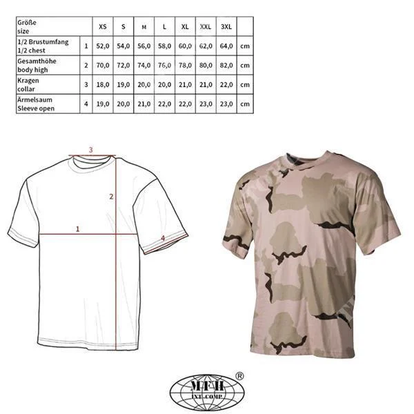 CAMISETA ESTILO USA DESERT 3 MFH (00103Z)