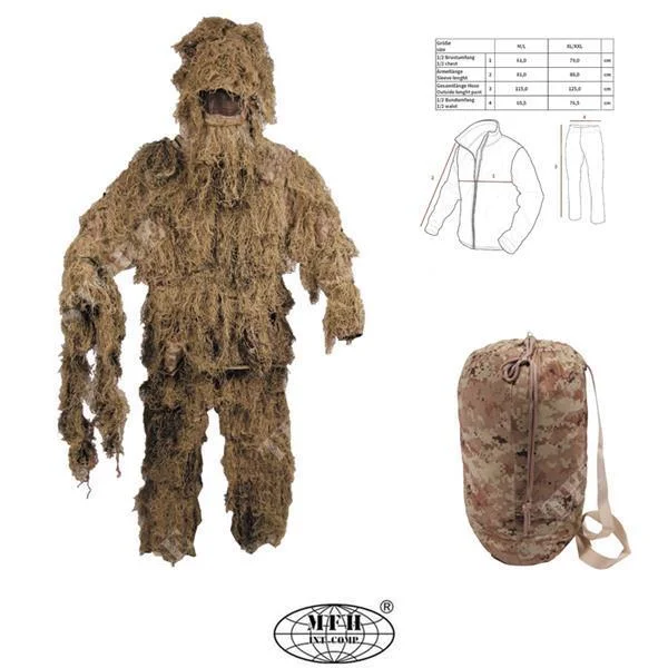 TRAJE GHILLIE DESIERTO TALLA M / L MFH (07703ZM)